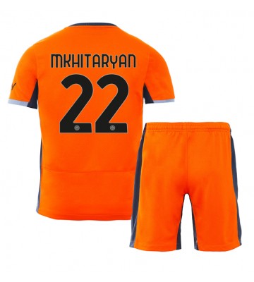 Maillot de foot Inter Milan Henrikh Mkhitaryan #22 Troisième enfant 2023-24 Manches Courte (+ pantalon court)